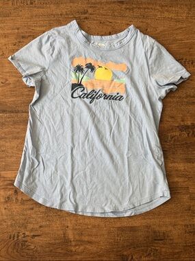 Old Navy Light Blue California Graphic Tee